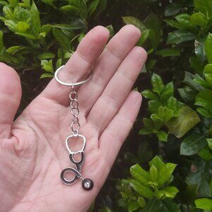 Stethoscope keychain